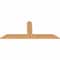 Ekena Millwork Portland Timber Gable Bracket, Western Red Cedar, 60"W x 25"H x 1 1/2"D x 5 1/2"F, 10/12 Pitch GBW060X25X0206POR00SWR - alternate 5